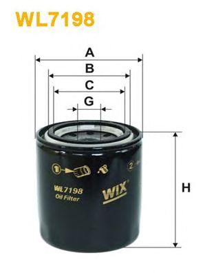 WIX FILTERS wl7198 -  Фильтр масляный двигателя
